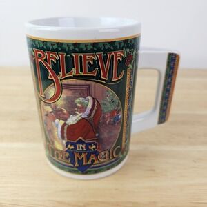 Believe In the Magic Christmas Mug Beautiful Red Santa Christmas List Tea Coffee